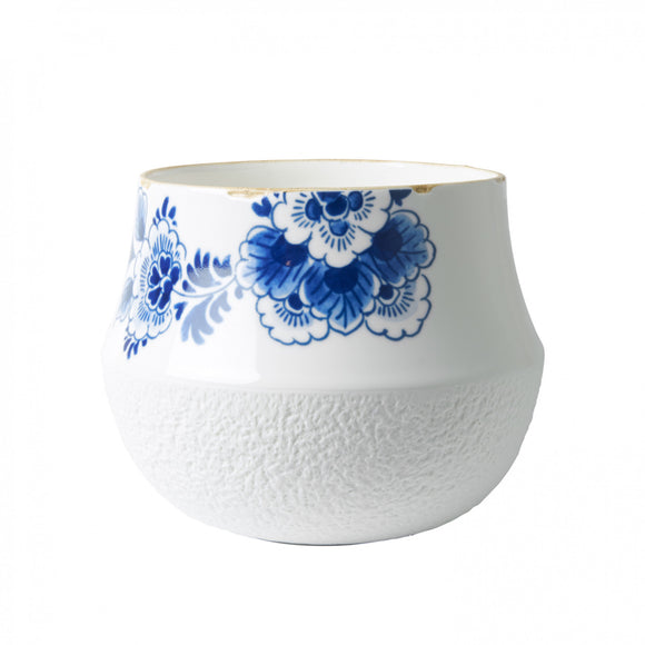 Blauw Bloesem Flower Pot 3 Heinen Delfts Blue from Holland