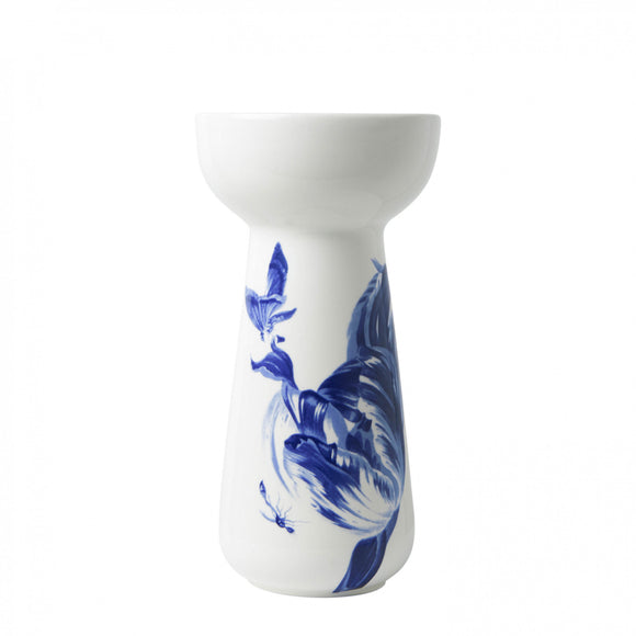 Hyacinth Vase Tall Tulip Delfts Blue 
