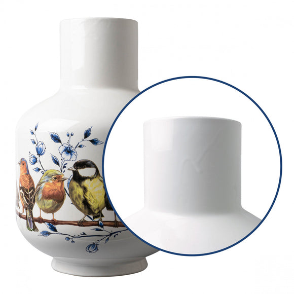 Vase Tall Ball Forest Birds