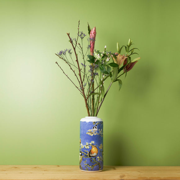 Cylinder Vase with Birds van Gogh