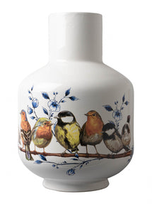 Vase Tall Ball Forest Birds