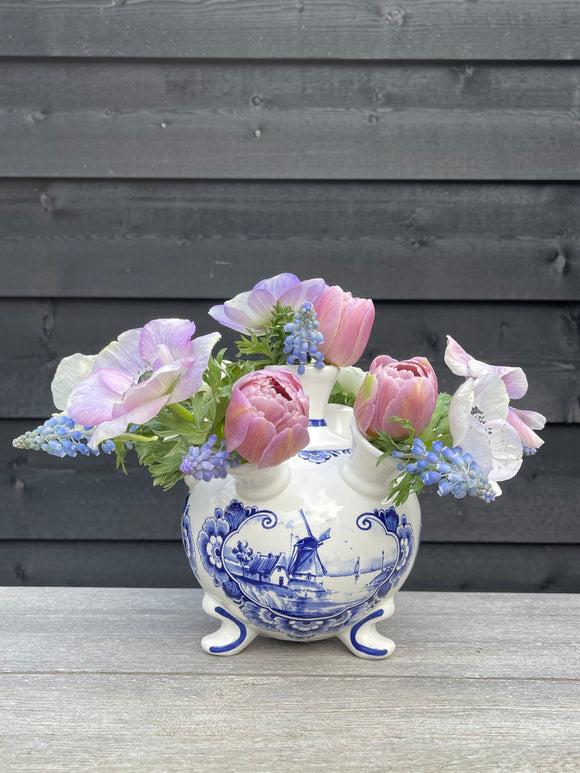 Delft Blue Tulip Vase