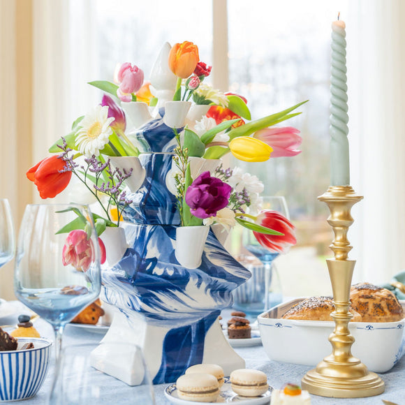 Vase Tripartite Tulip - Heinen Delfts Blue from Holland